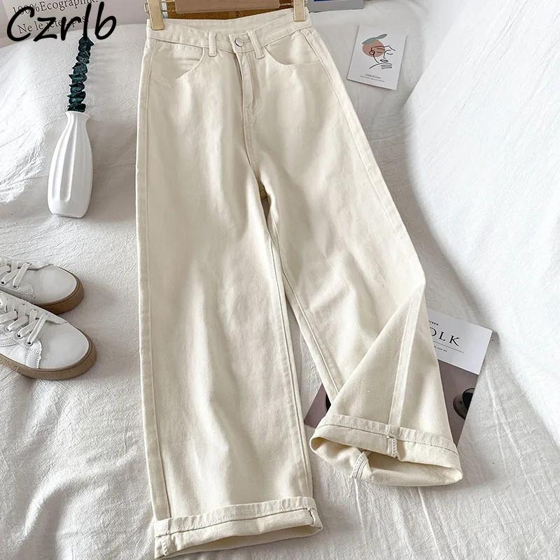 Jeans Women Wide Leg Spring New Arrival Retro Korean Style Chic Loose Females Cool Streetwear Teens Young جڬ߬ Bas